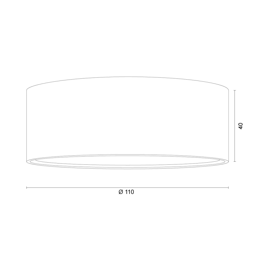 Argon 8905 - laelamp ELORA 1xGX53/7W/230V, läbimõõt 11 cm, must