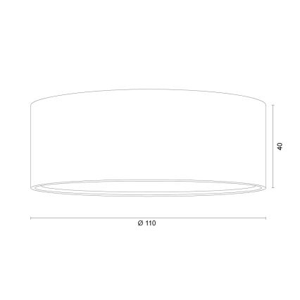 Argon 8917 - laelamp ELORA 1xGX53/7W/230V, läbimõõt 11 cm, hall