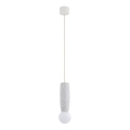 Argon 8938 - Rippvalgusti kaabliga BOLL 1xG9/6W/230V valge