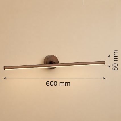 Argon 8995 - LED pildivalgusti MIRI LED/10,8W/230V 3000K 60 cm pruun