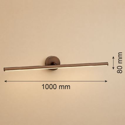 Argon 8997 - MIRI LED-pildivalgusti LED/18W/230V 3000K 100 cm pruun