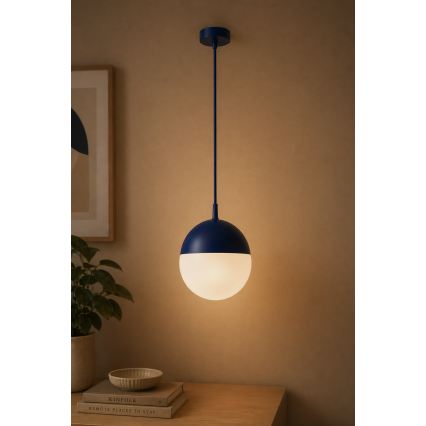 Argon 9000 - väljas kasutatav ripplühter kaabliga LIV 1xE27/15W/230V IP44 sinine