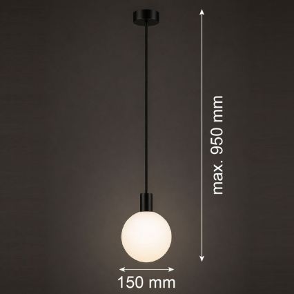 Argon 9005 - Välisvalgusti riputuskaabliga ORE 1xG9/6W/230V IP44 must
