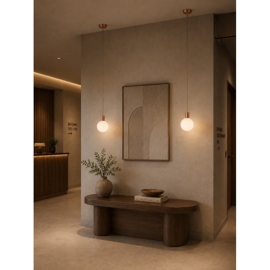 Argon 9006 - Välisripplamp kaablil ORE 1xG9/6W/230V IP44 vaskne