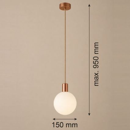 Argon 9006 - Välisripplamp kaablil ORE 1xG9/6W/230V IP44 vaskne