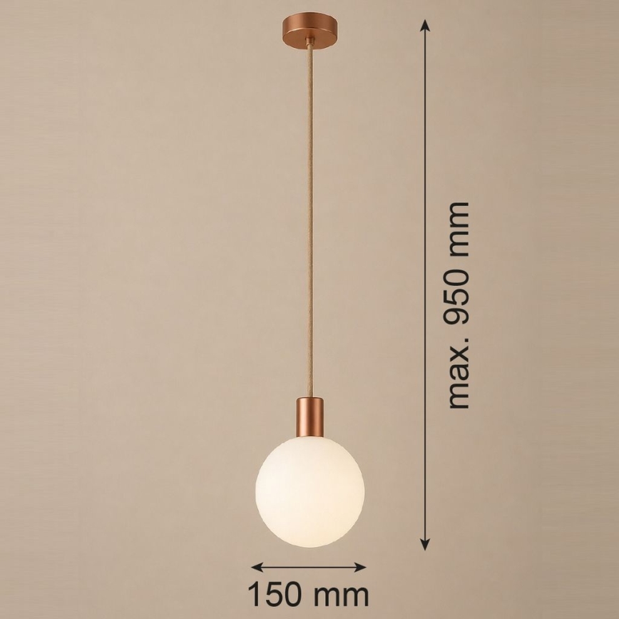 Argon 9006 - Välisripplamp kaablil ORE 1xG9/6W/230V IP44 vaskne