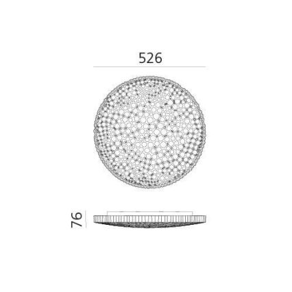 Artemide 0210010APP - LED Hämardatav laevalgusti CALIPSO LED/50W/230V 3000K