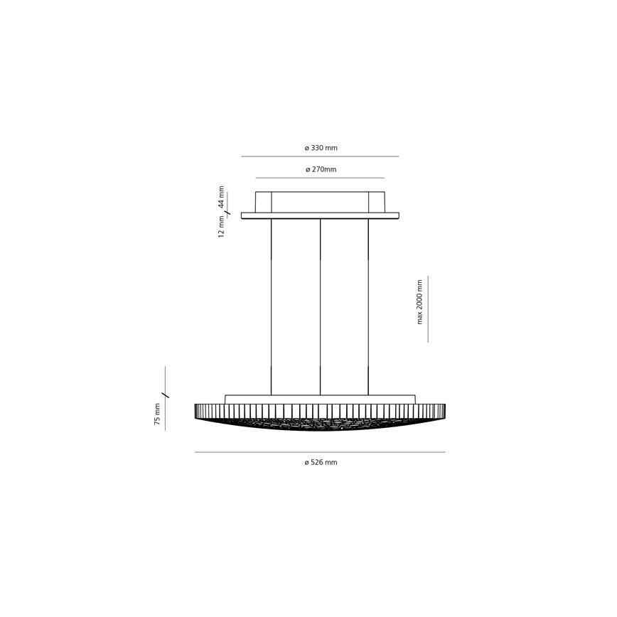 Artemide 0213010APP - LED Hämardatav lühter CALIPSO LED/50W/230V 3000K