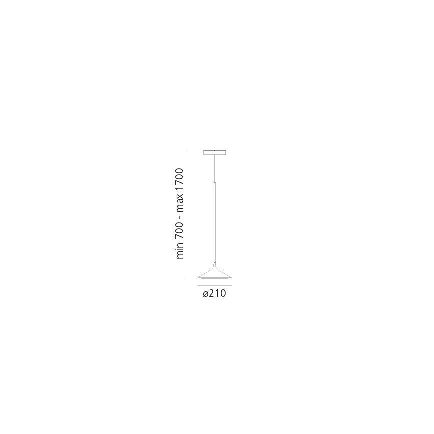 Artemide 0351030A - LED Lühter ORSA LED/8,5W/230V 3000K d. 21 cm