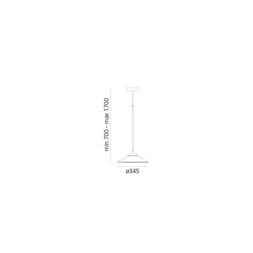 Artemide 0352030A - LED Hämardatav lühter ORSA LED/20W/230V 3000K d. 24,5 cm