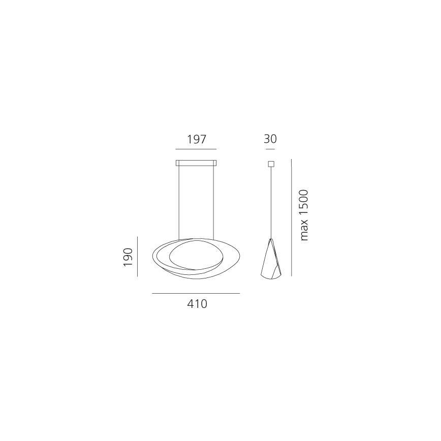 Artemide 1182010A - LED Hämardatav lühter CABILDO LED/44W/230V 3000K