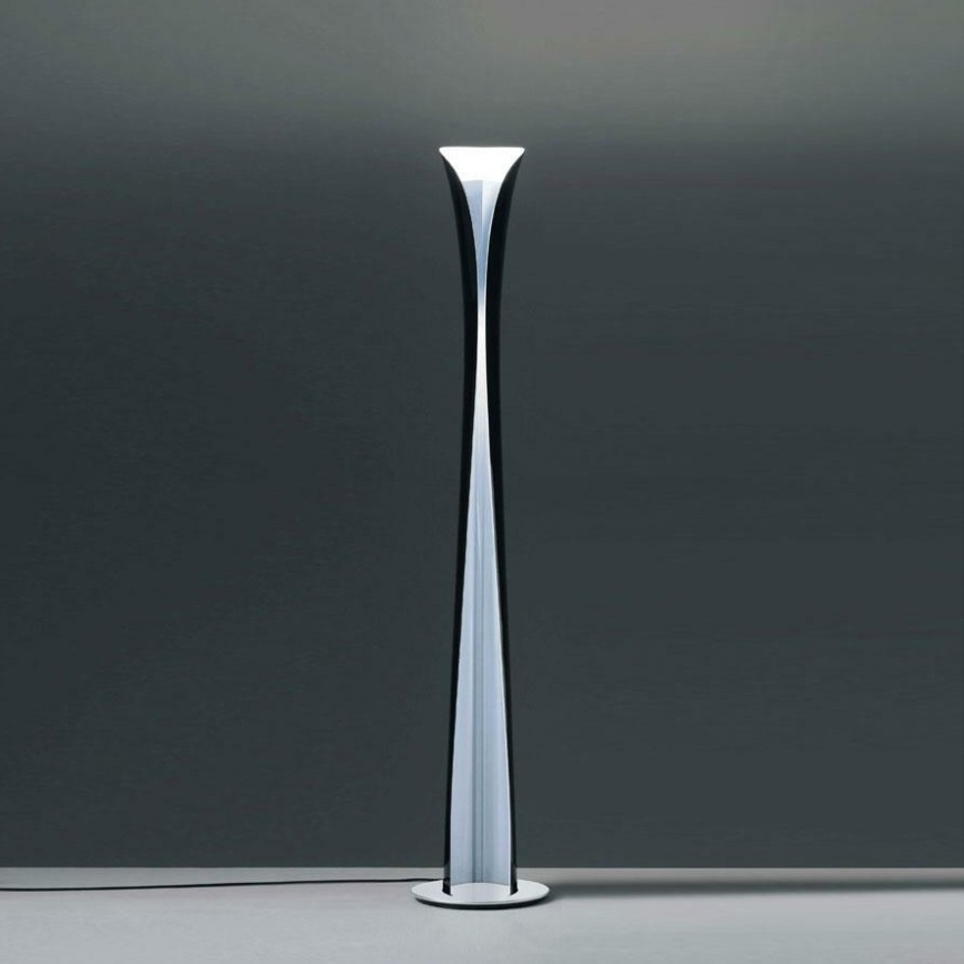 Artemide 1361010A - LED Põrandalamp CADMO LED/44W/230V + 1xGU10/10W/230V must
