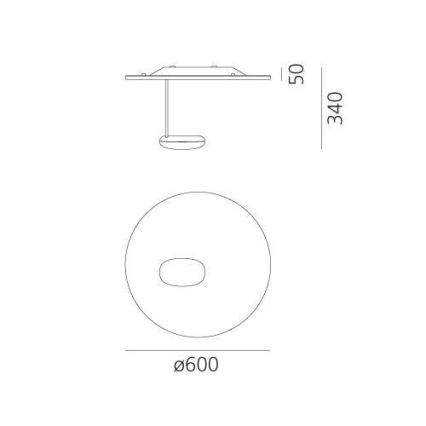 Artemide 1471110A - LED Hämardatav laevalgusti DROPLET LED/29W/230V 3000K