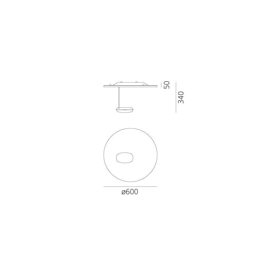 Artemide 1471110A - LED Hämardatav laevalgusti DROPLET LED/29W/230V 3000K