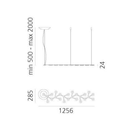 Artemide 1578050APP - LED Hämardatav lühter NET LED/45W/230V 3000K