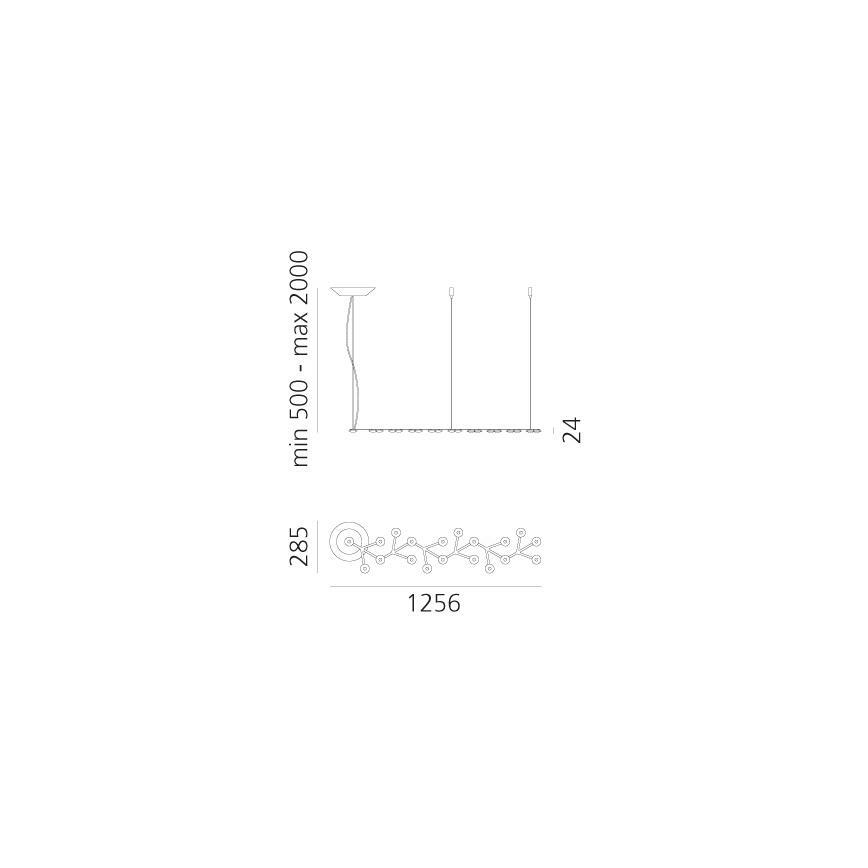 Artemide 1578050APP - LED Hämardatav lühter NET LED/45W/230V 3000K