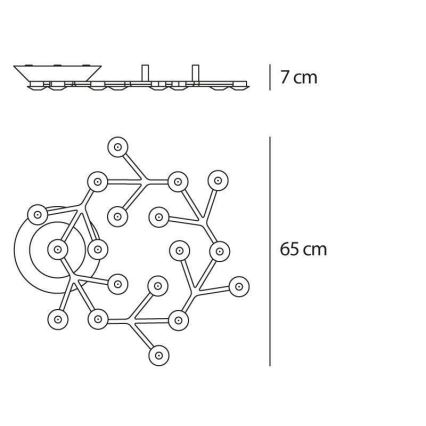 Artemide 1594050APP - LED Hämardatav laevalgusti NET LED/43W/230V 3000K