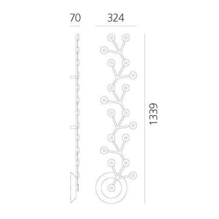 Artemide 1596050APP - LED Hämardatav laevalgusti NET LED/45W/230V 3000K