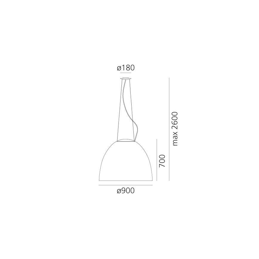 Artemide A243210 - LED Hämardatav lühter NUR LED/80W/230V 3000K d. 90 cm hall