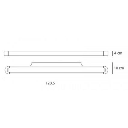 Artemide AR 1917010A - LED Seinavalgusti TALO 120 1xLED/51W/230V