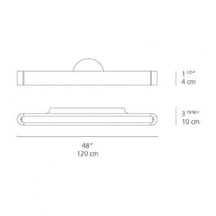 Artemide AR 1917020A - LED Seinavalgusti TALO 120 1xLED/51W/230V