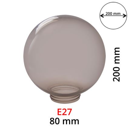 Asendus suitsube klaas seinavalgustitele E27 d. 20 cm