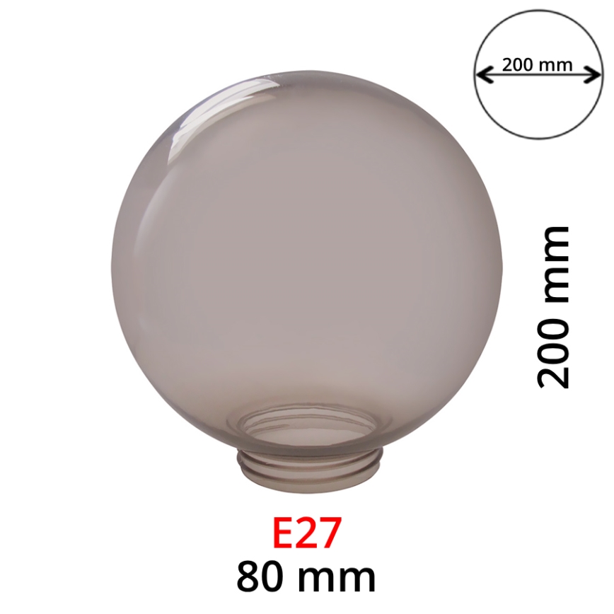 Asendus suitsube klaas seinavalgustitele E27 d. 20 cm