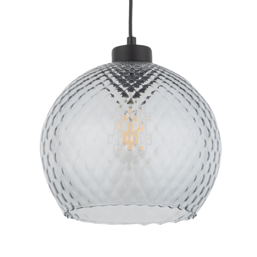 Asendusklaas lühtri ja seinavalgusti DEVON E27 jaoks, läbimõõt 18 cm, suitsuhall