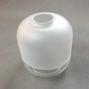 Asendusklaas lühtri MARCO E27 Ø 14 cm, valge/läbipaistev