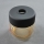 Asendusklaas lühtrile AMBER E27, läbimõõt 14 cm, must/suitsune beež