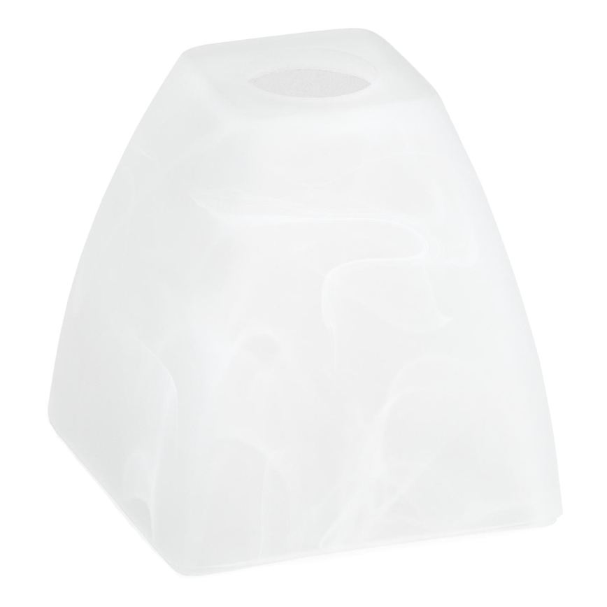 Asendusklaas lühtrile E14 10x13 cm valge