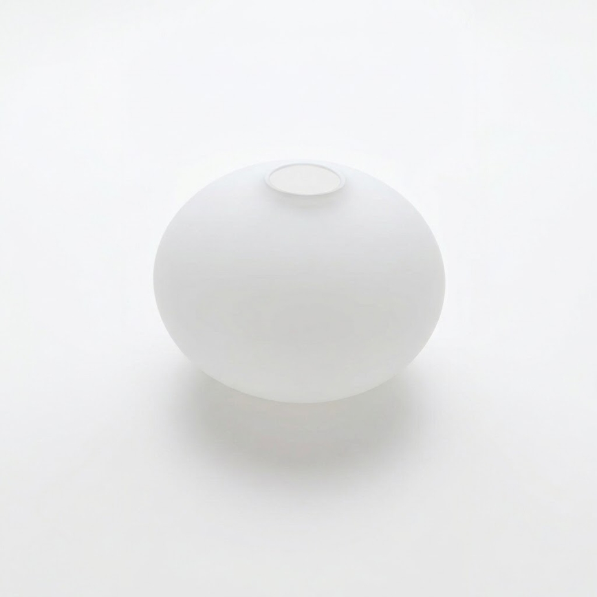 Asendusklaas lühtrile E14 d. 15 cm valge
