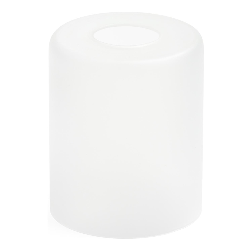 Asendusklaas lühtrile E27 d. 10 cm valge
