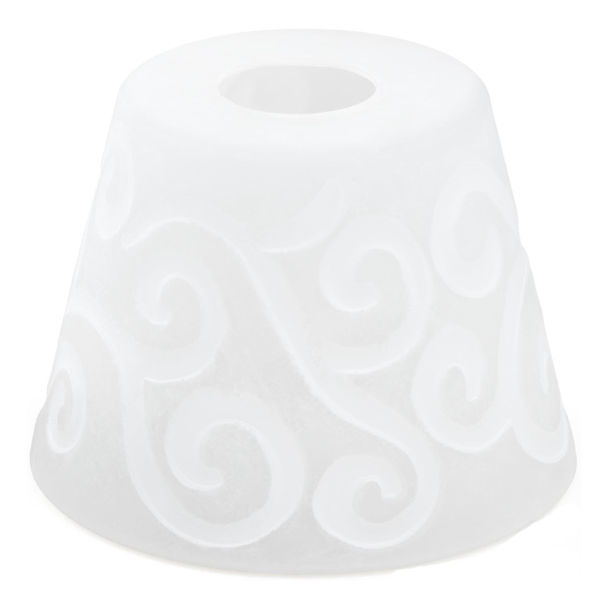 Asendusklaas lühtrile E27 d. 15 cm valge