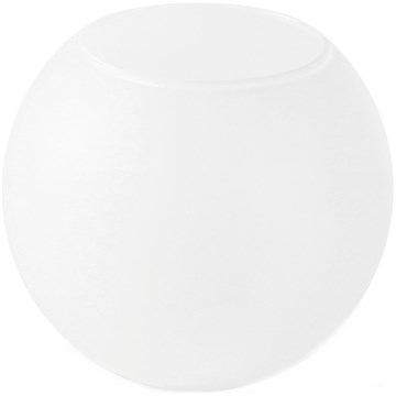 Asendusklaas lühtrile E27, läbimõõduga 15 cm, valge