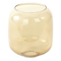 Asendusklaas lühtrile E27, läbimõõt 14 cm, suitsune pruun