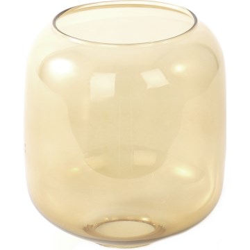 Asendusklaas lühtrile E27, läbimõõt 14 cm, suitsune pruun