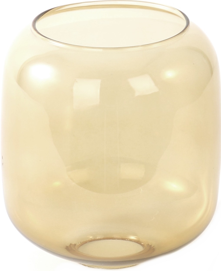 Asendusklaas lühtrile E27, läbimõõt 14 cm, suitsune pruun