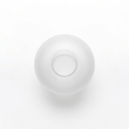 Asendusklaas lühtrile E27, Ø 15 cm, mati valge