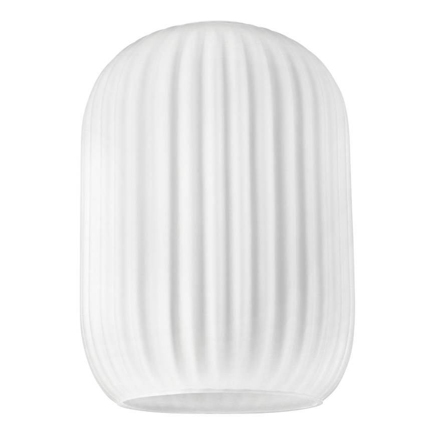 Asendusklaas lühtrile HARMA E27 21x14 cm valge