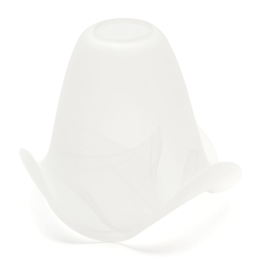 Asendusklaas lühtrile ja lamp SISI E14 d. 13 cm valge