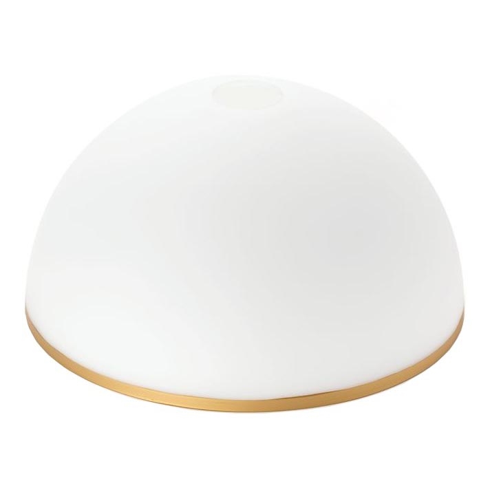 Asendusklaas lühtrile ja põrandalambile OLD LAMP E27 d. 30 cm valge/kuldne