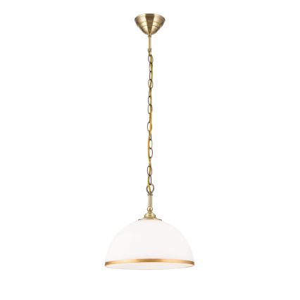 Asendusklaas lühtrile ja põrandalambile OLD LAMP E27 d. 30 cm valge/kuldne