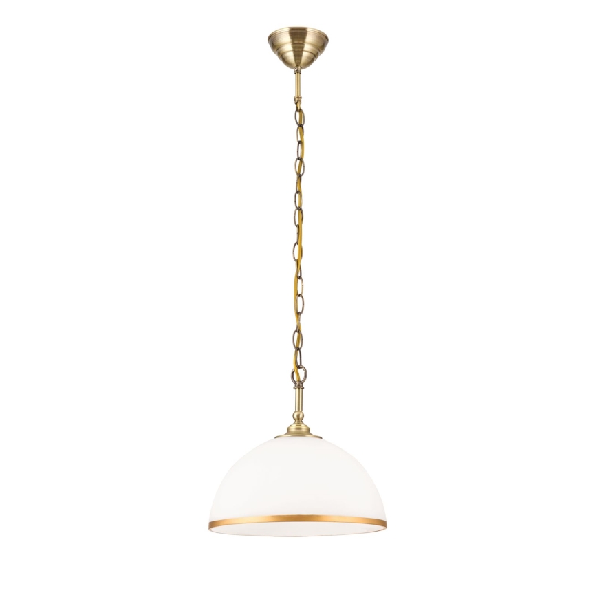 Asendusklaas lühtrile ja põrandalambile OLD LAMP E27 d. 30 cm valge/kuldne