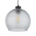 Asendusklaas lühtrile ja seinavalgustile DEVON E27, läbimõõt 25 cm, suitsuhall