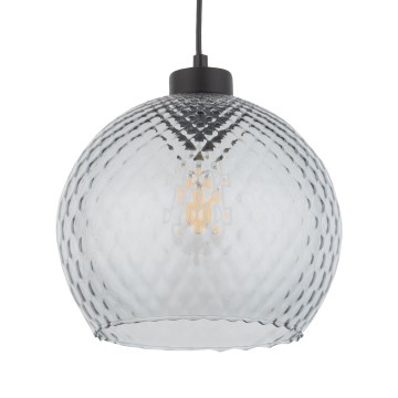 Asendusklaas lühtrile ja seinavalgustile DEVON E27, läbimõõt 25 cm, suitsuhall