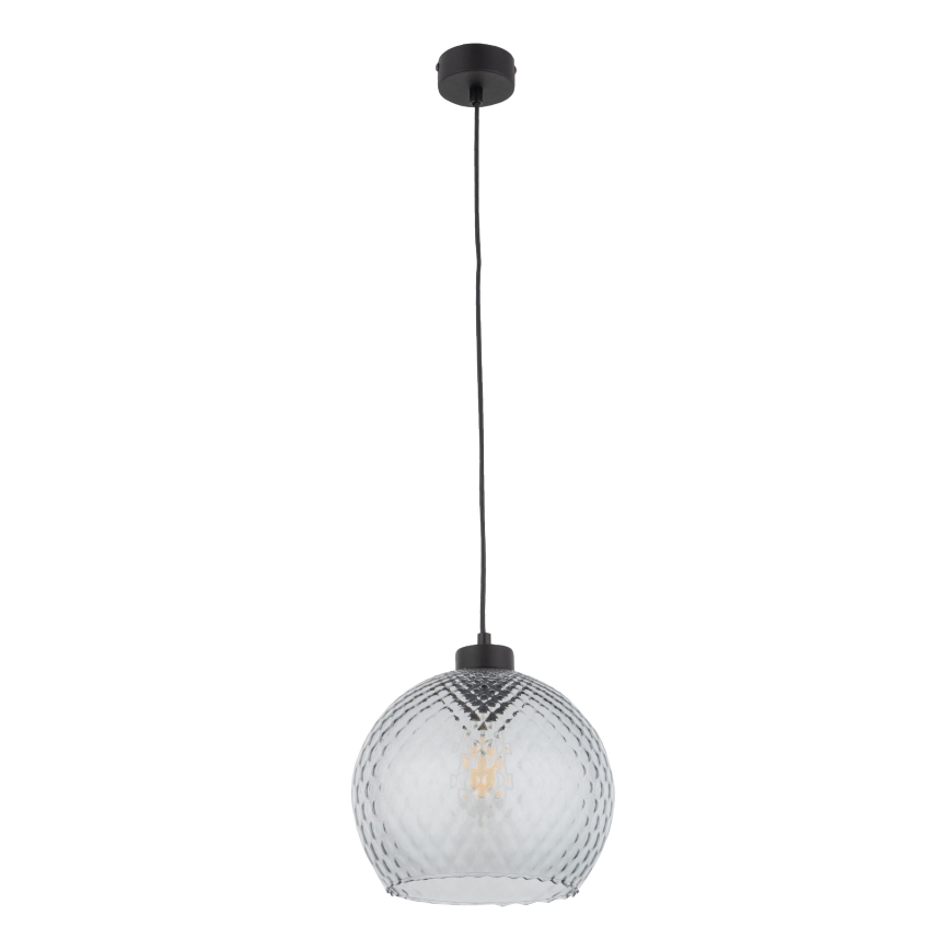 Asendusklaas lühtrile ja seinavalgustile DEVON E27, läbimõõt 25 cm, suitsuhall