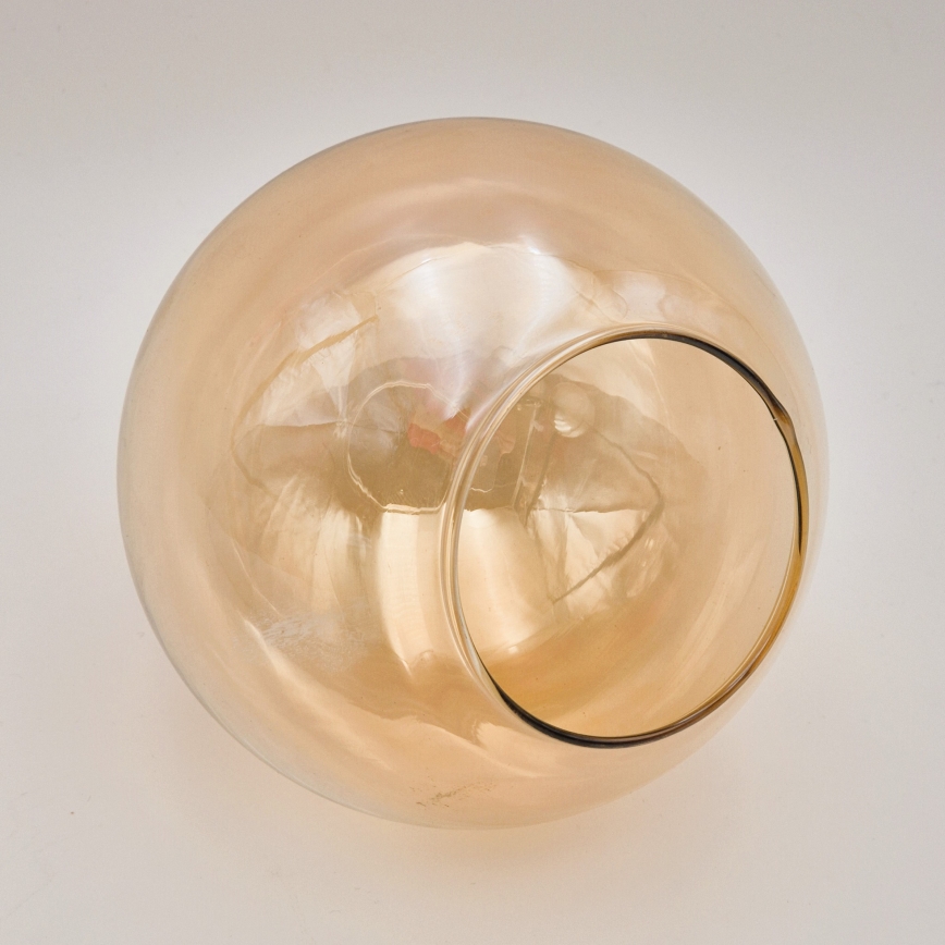 Asendusklaas lühtrile ja seinavalgustile GEORGIA G9, läbimõõt 12 cm, suitsune beež