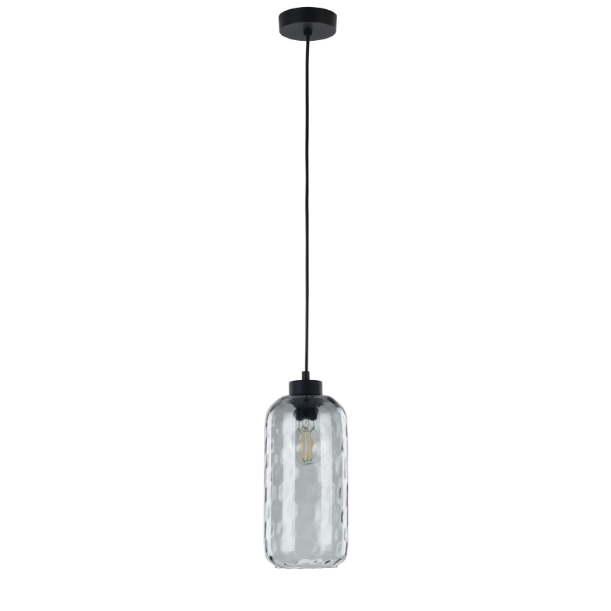 Asendusklaas lühtrile KARO E27, läbimõõt 14 cm, suitsuhall