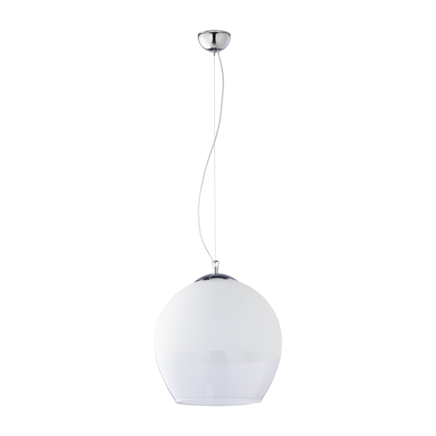 Asendusklaas lühtrile KULA E27, läbimõõt 38 cm, valge/läbipaistev